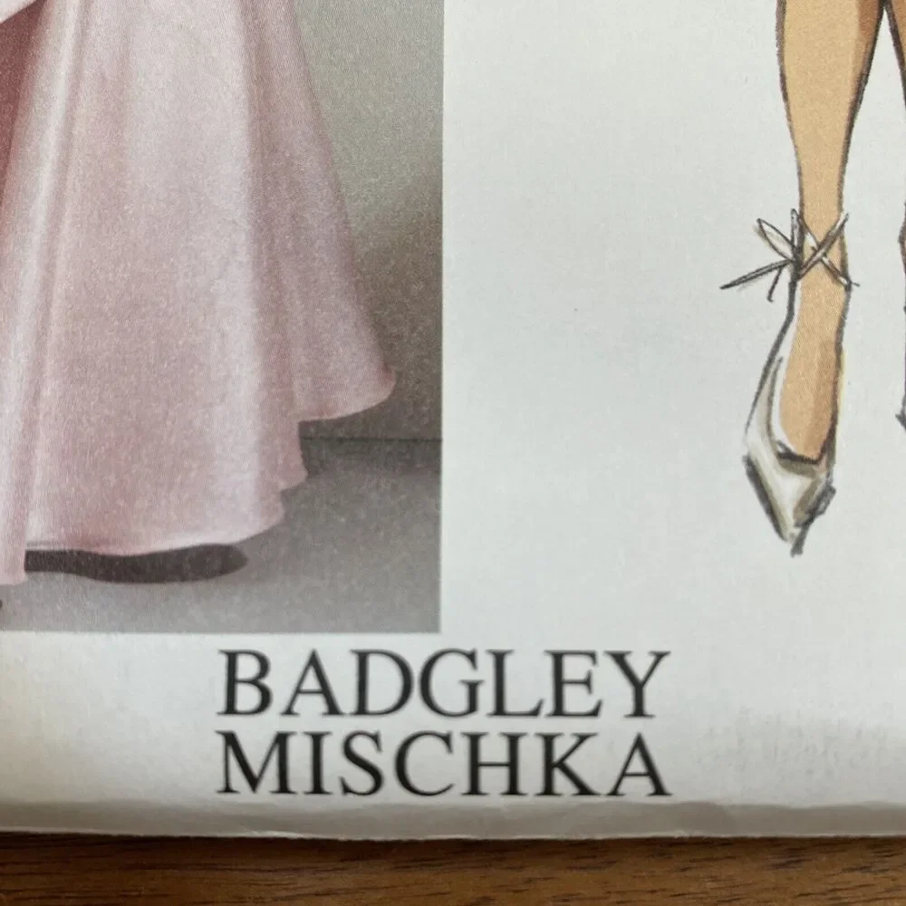 Vogue Sewing Pattern V1861 Special Occasion Dress & Sash sz 8-16 Badgley Mischka